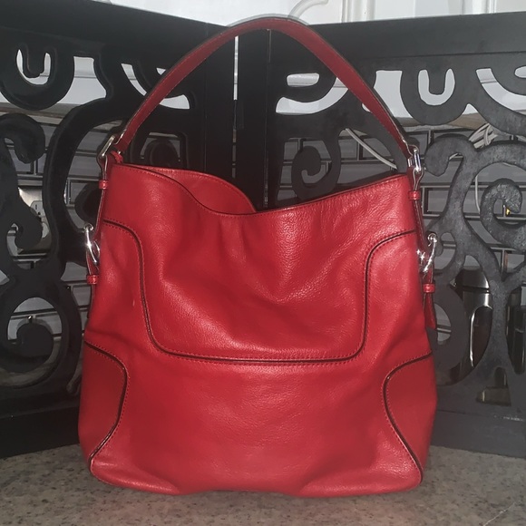 Michael Kors beautiful red color with tan interior - Picture 3 of 8